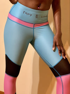 Troy Luxor Cotton Candy Yoga Leggings With High Waist