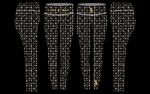 Load image into Gallery viewer, Troy Luxor Women&#39;s Black Hex High Waisted Leggings