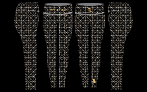 Troy Luxor Women's Black Hex High Waisted Leggings