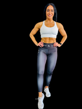 Load image into Gallery viewer, Troy Luxor Women&#39;s High-Waist Leggings Black Diamond