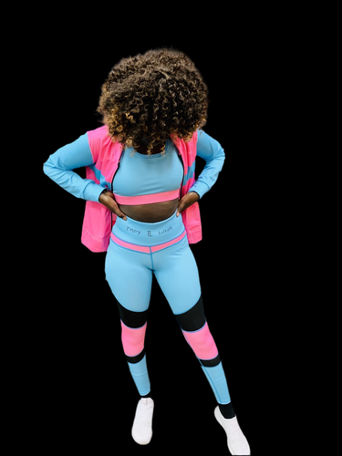 Troy Luxor Cotton Candy Yoga Fitness Outfit