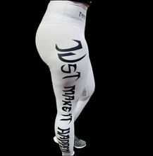 Load image into Gallery viewer, Troy Luxor Women&#39;s High-Waist Leggings White Diamond