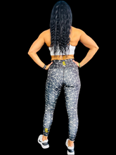 Load image into Gallery viewer, Troy Luxor Women&#39;s Black Hex High Waisted Leggings