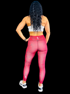 Troy Luxor Women's High-Waist Leggings Red Dragon