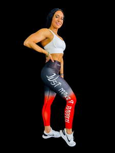 Troy Luxor Women's High-Waist Leggings Red Fire