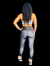Load image into Gallery viewer, Troy Luxor Women&#39;s High-Waist Leggings Black Diamond