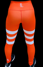 Load image into Gallery viewer, Troy Luxor Women&#39;s Red Cashmere Strips High Waisted Leggings
