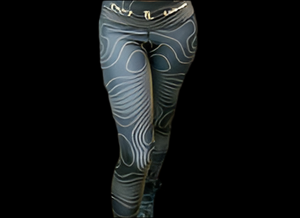 Troy Luxor Women's Gold Spiral High Waisted Leggings