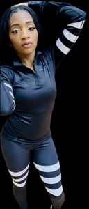 Troy Luxor Women's Cashmere Strips Fitness Outfits