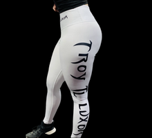 Load image into Gallery viewer, Troy Luxor Women&#39;s High-Waist Leggings White Diamond