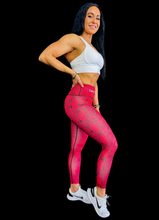 Load image into Gallery viewer, Troy Luxor Women&#39;s High-Waist Leggings Red Dragon
