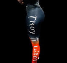 Load image into Gallery viewer, Troy Luxor Women&#39;s High-Waist Leggings Red Fire