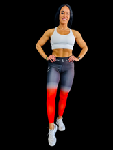 Load image into Gallery viewer, Troy Luxor Women&#39;s High-Waist Leggings Red Fire