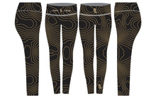 Load image into Gallery viewer, Troy Luxor Women&#39;s Gold Spiral High Waisted Leggings