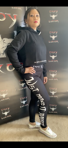 Troy Luxor Women's High Waist Leggings Black Diamond