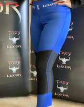 Load image into Gallery viewer, Troy Luxor Women&#39;s High waist Leggings Blue Diamond