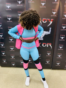 Troy Luxor Cotton Candy Yoga Fitness Outfit
